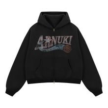Load image into Gallery viewer, Basketball Cropped Boxy Zip Up Hoodie Unisex 380 GSM Cotton Ideal For Athleisure