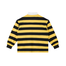 Load image into Gallery viewer, 404ASTERISKS Collared Color Block Stripe Polo Shirt Streetwear