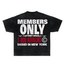 Load image into Gallery viewer, Arnuki Takeover Streetwear Tee Black Cotton True To Size Graphic Tee For Everyday Street Style