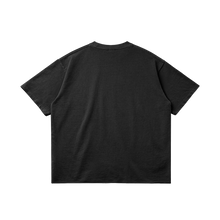 Load image into Gallery viewer, Basketcase Garment Dyed Raw Hem Streetwear Shirt 260GSM Cotton Black Tee With Edgy Faded Hem