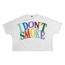 Load image into Gallery viewer, I Dont Smoke Streetwear Cropped Boxy Tee Unisex Cotton 280GSM Heavyweight Cotton Tee