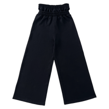 Load image into Gallery viewer, Market Crash Streetwear Double Waisted Sweatpants Wide Leg French Terry 420GSM Black Cotton
