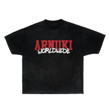 Load image into Gallery viewer, Arnuki Takeover Streetwear Tee Black Cotton True To Size Graphic Tee For Everyday Street Style
