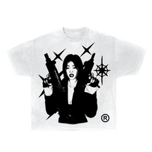 Load image into Gallery viewer, Twin Uzi Streetwear Tee 100 Percent Cotton True To Size Casual Graphic Shirt For Everyday Wear
