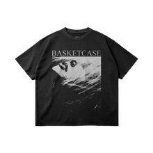 Load image into Gallery viewer, Basketcase Garment Dyed Raw Hem Streetwear Shirt 260GSM Cotton Black Tee With Edgy Faded Hem
