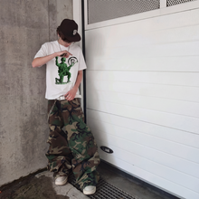 Load image into Gallery viewer, Deployed Streetwear Tee Y2k T-Shirt White Boxy Cropped 250GSM Summer Short Sleeve Crew Neck
