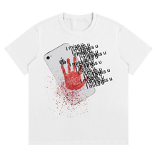 Load image into Gallery viewer, i miss u Streetwear Tee Graphic Y2K Unisex Regular Fit Crew Neck T Shirt 220GSM Cotton
